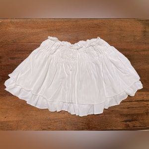 White ruffle Vestique skort